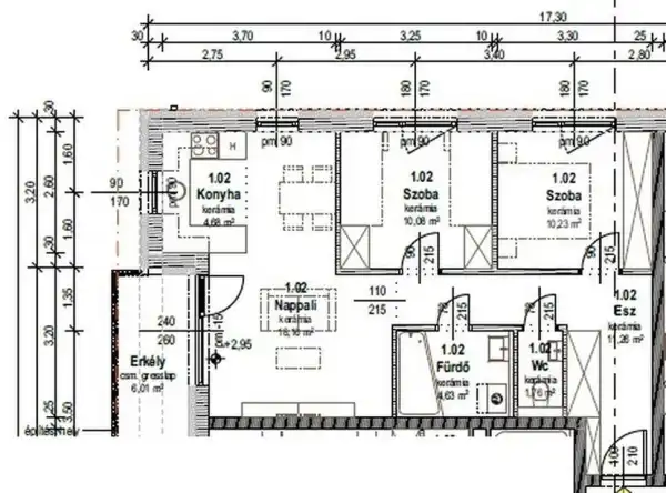 Eladó újépítésű téglalakás, Mosonmagyaróvár 2 szoba 60 m² 46.9 M Ft